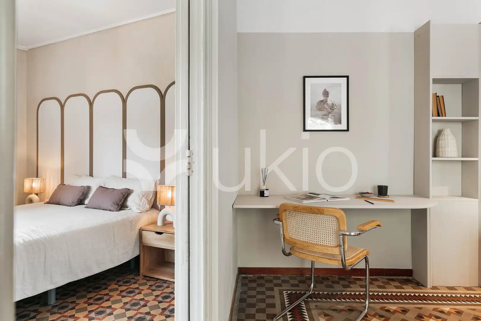 Habitación de Apartamento de alquiler en Barcelona con Calefacción, Terraza y Amueblado