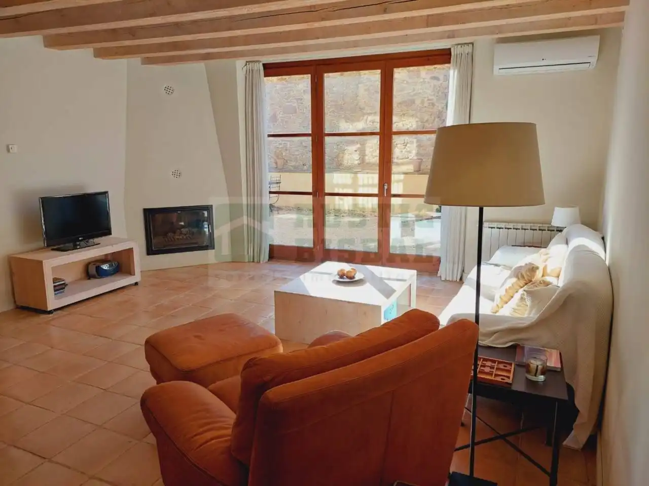 Living room of Country homes for rent in Fontanilles  with Air Conditioner, Heating and Private garden