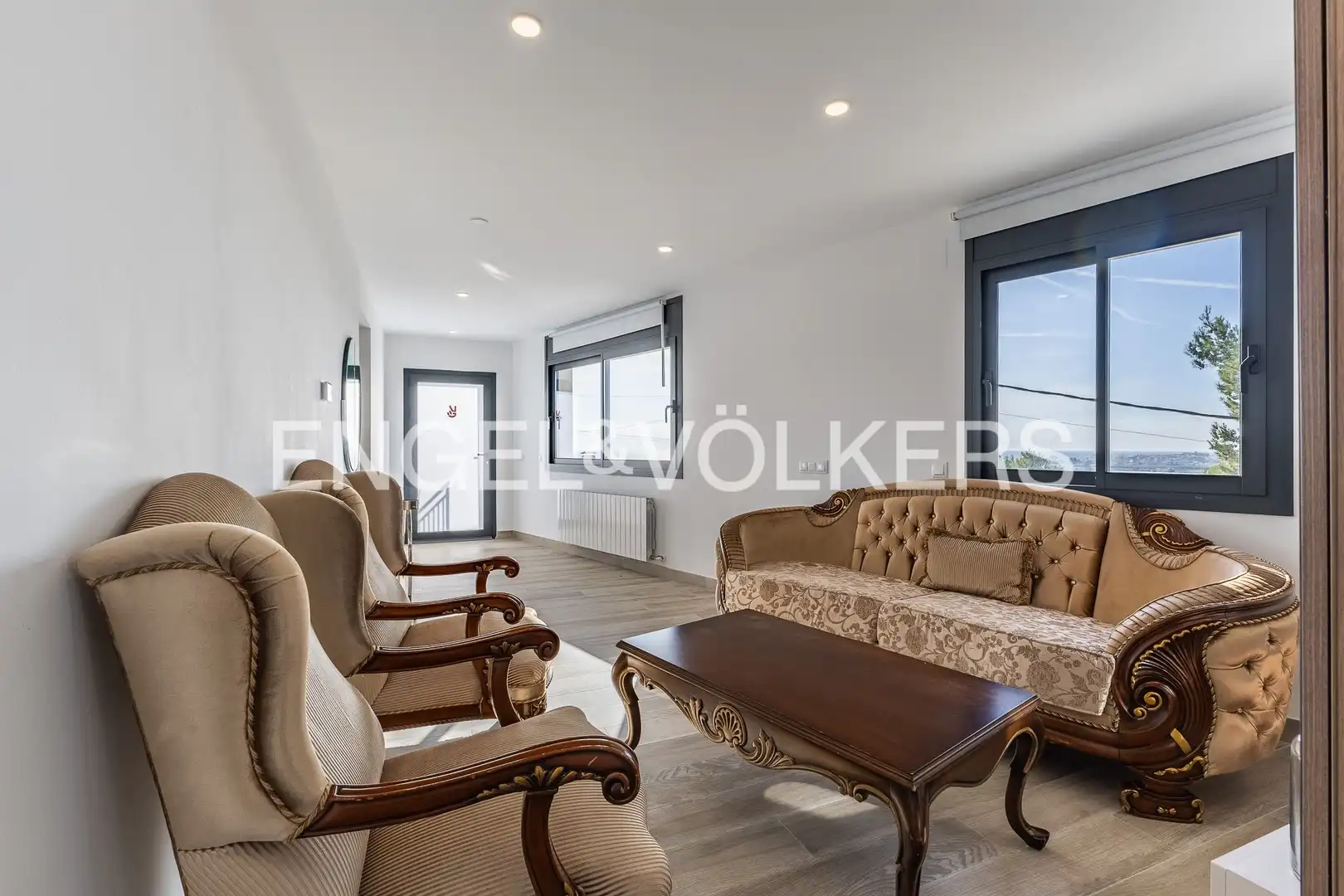 Living room of Houses for rent in Santa Susanna  with Air Conditioner, Heating and Private garden