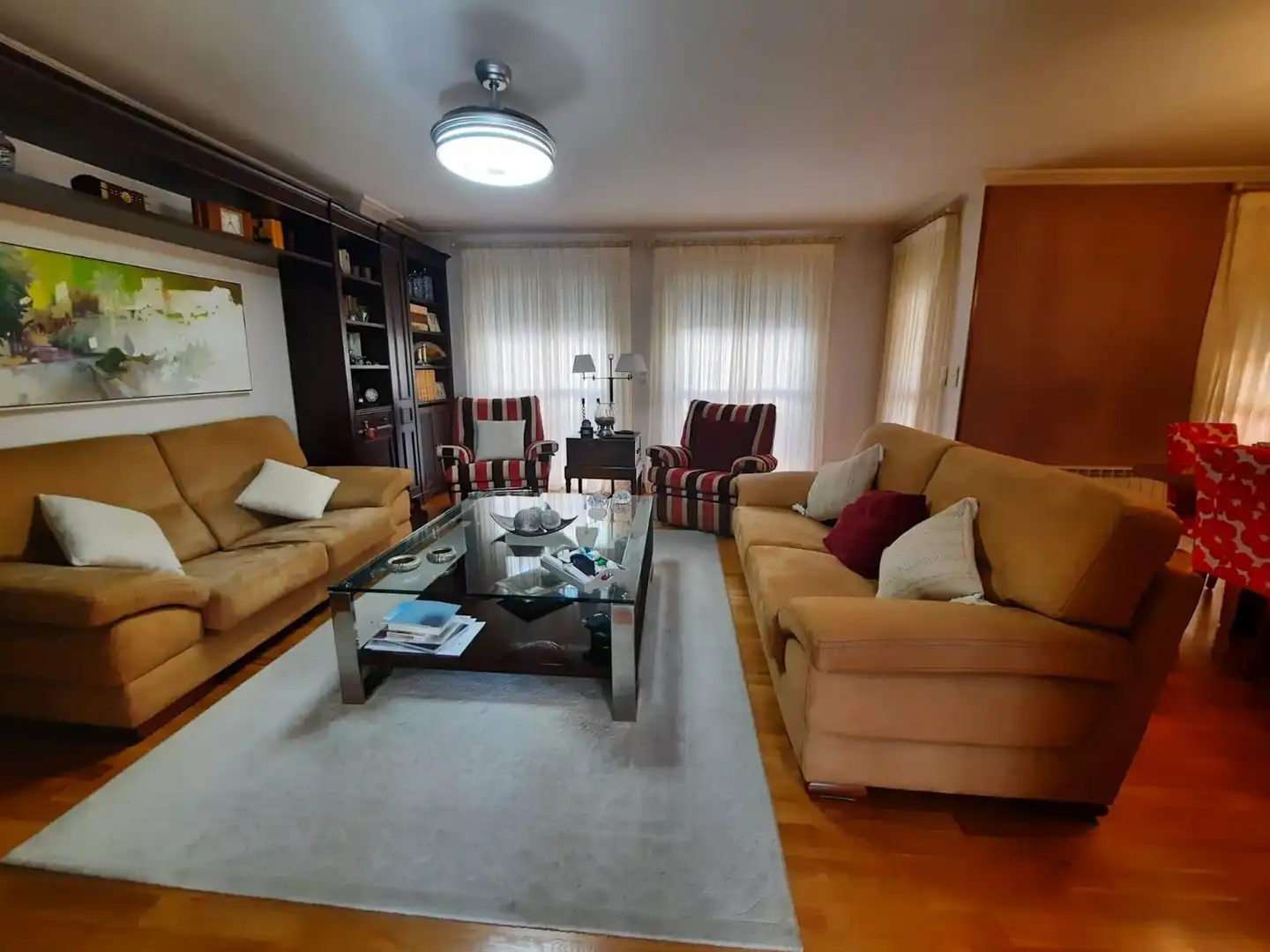 Living room of Flat for sale in Lorca  with Parquet flooring, Storage room and Furnished