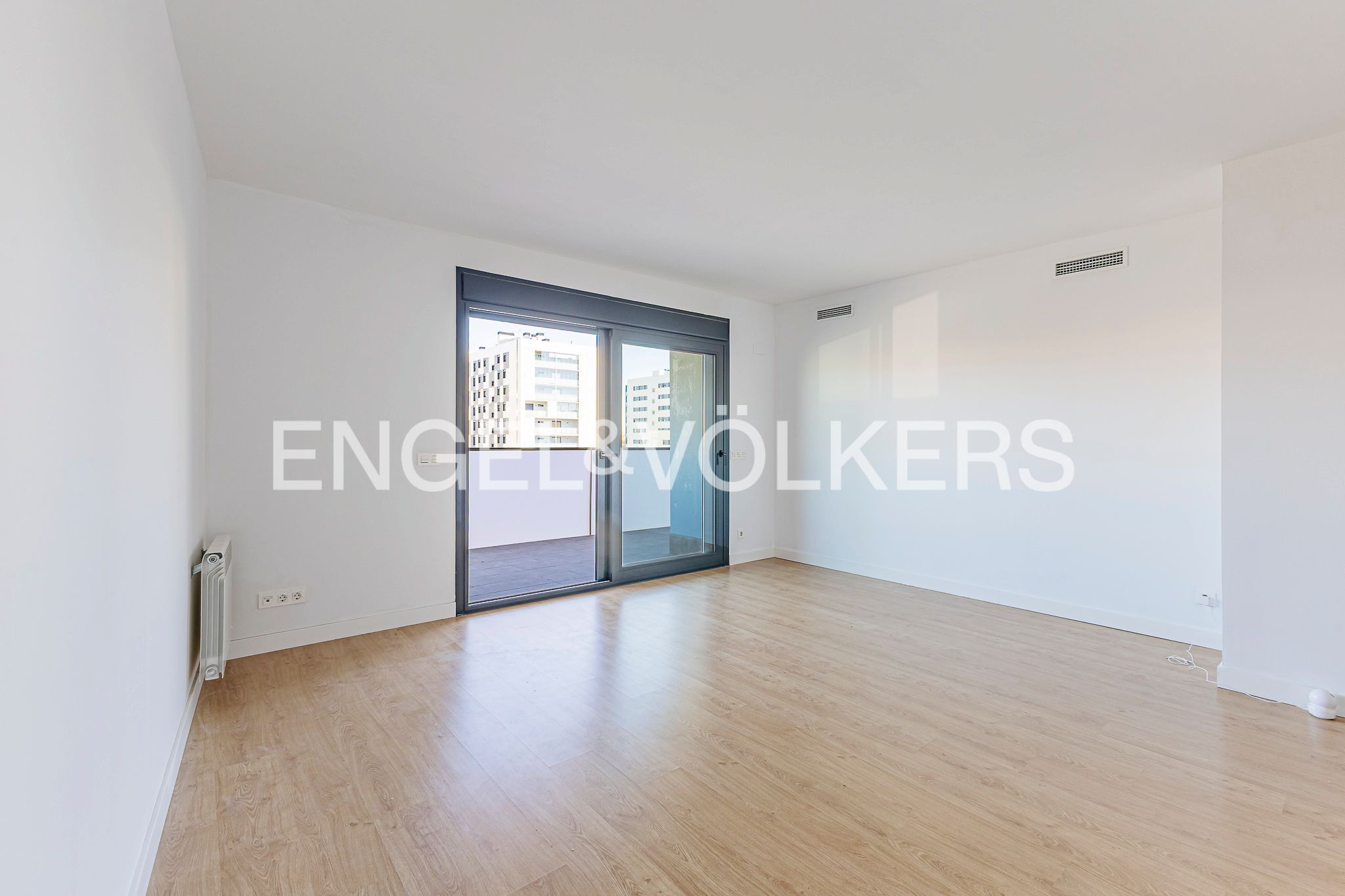 Sala de estar de Apartamento en venta en Badalona con Aire acondicionado, Calefacción y Parquet