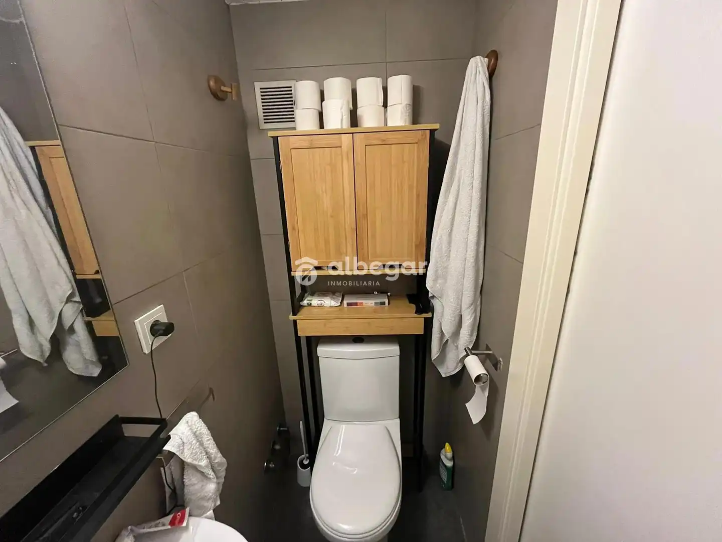 Badezimmer von Wohnung zur Miete in Valencia mit Klimaanlage, Terrasse und Schwimmbad