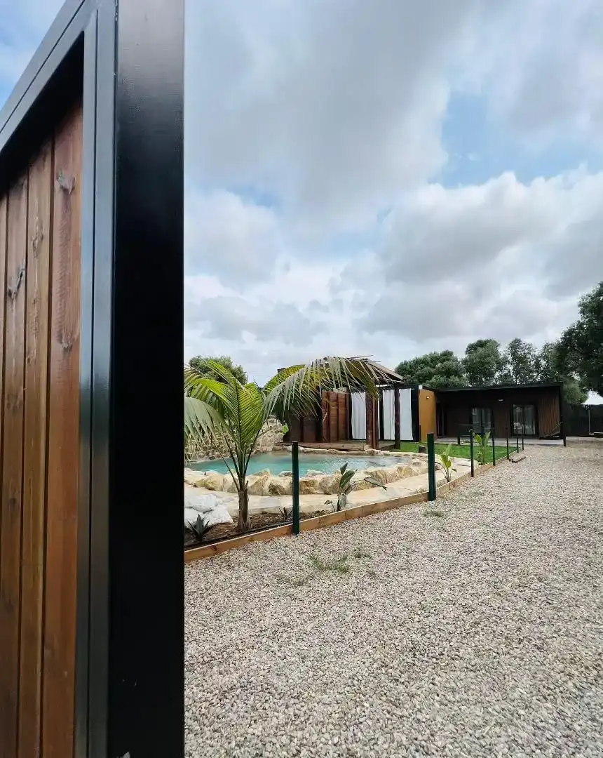 Schwimmbecken von Haus oder Chalet zur Miete in Vejer de la Frontera mit Klimaanlage, Privatgarten und Parkett