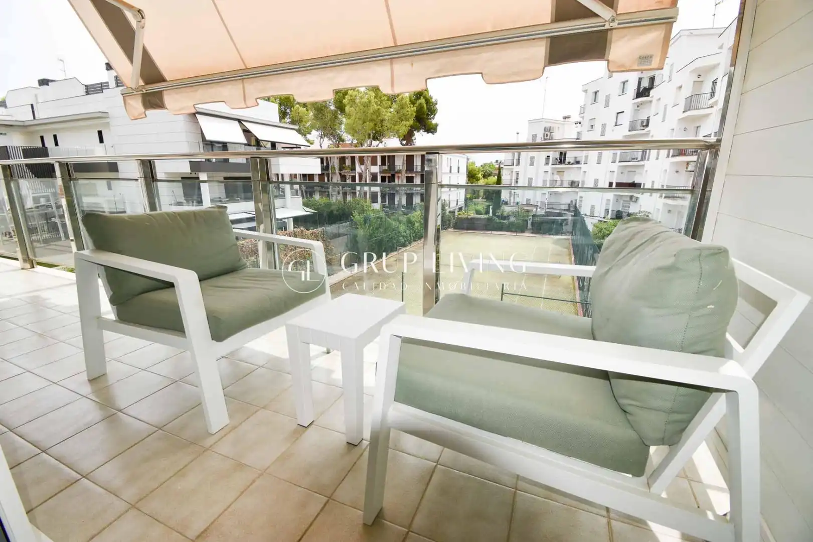 Terraza de Piso de alquiler en Sitges con Calefacción, Terraza y Amueblado