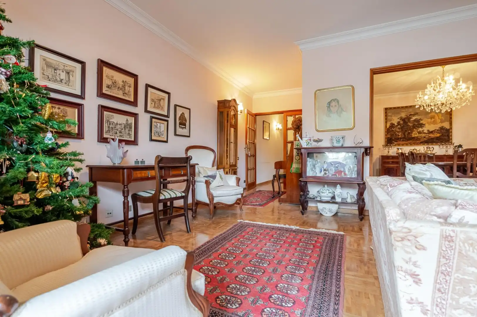 Sala d'estar de Casa adosada en venda en Las Palmas de Gran Canaria amb Jardí privat, Parquet i Terrassa