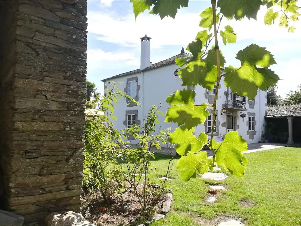 Jardín de Finca rústica en venta en Outeiro de Rei con Piscina y Amueblado