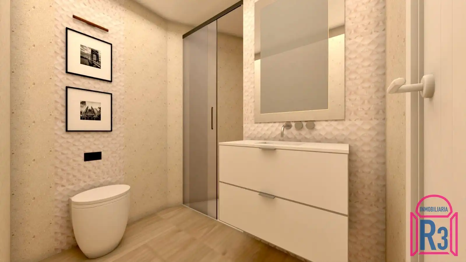 Baño de Apartamento en venta en León Capital  con Calefacción