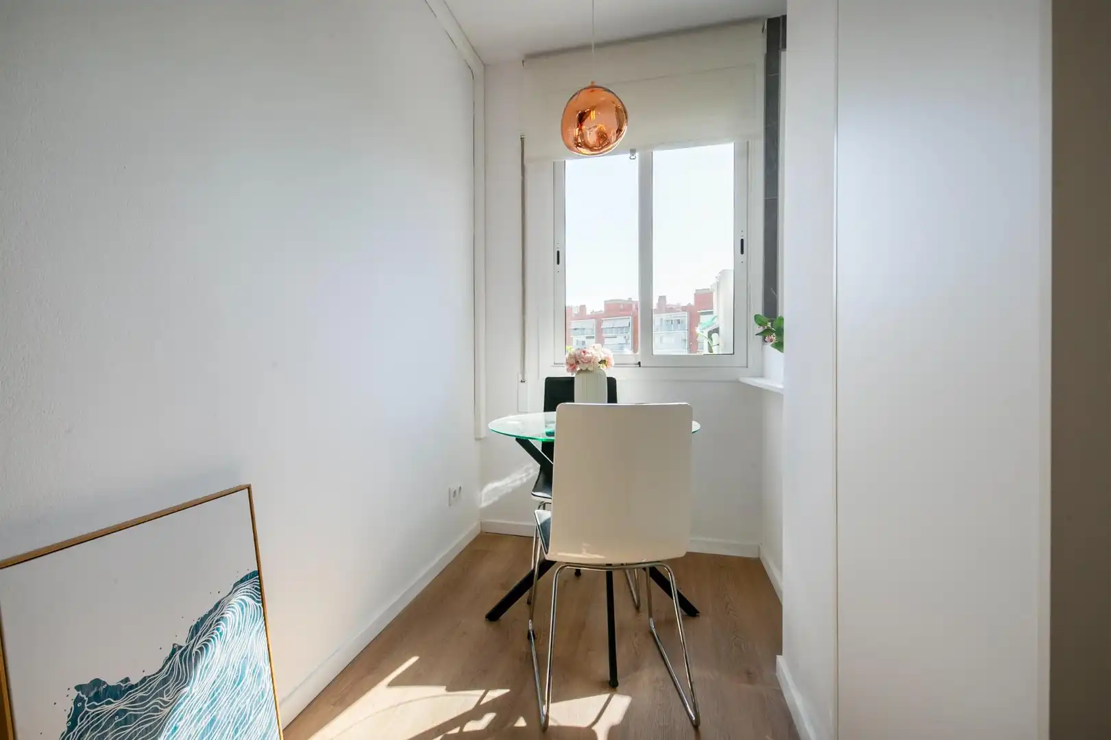 Dining room of Flat for sale in L'Hospitalet de Llobregat  with Air Conditioner, Heating and Parquet flooring