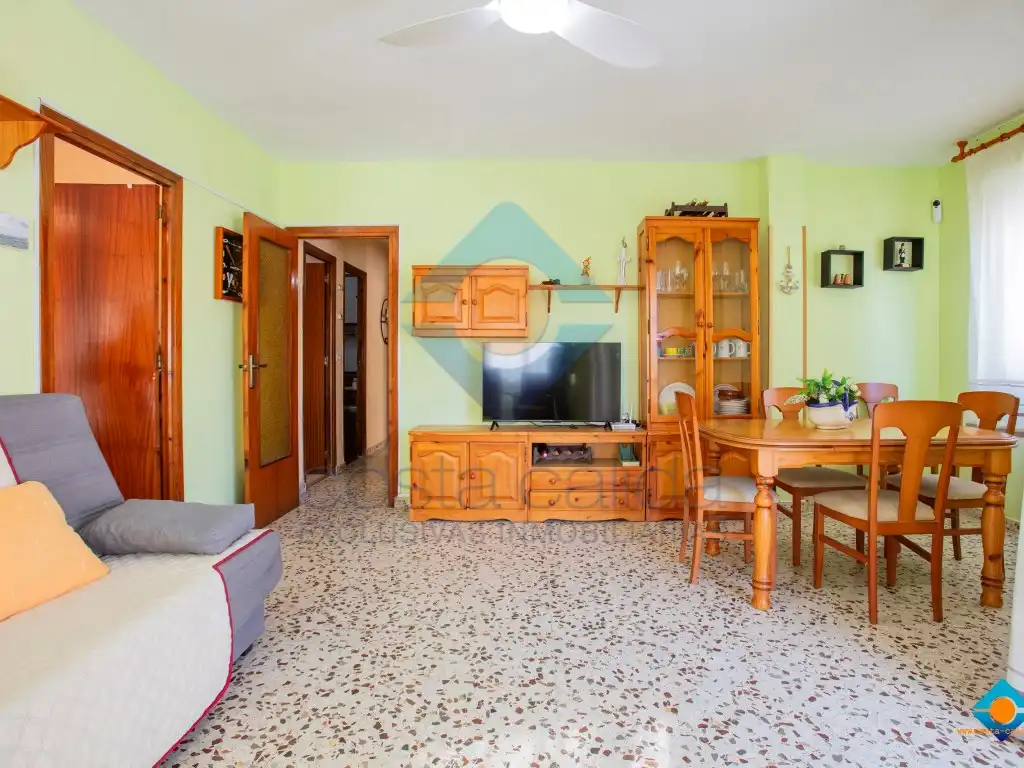 Sala de estar de Piso en venta en Mazarrón con Terraza, Amueblado y Horno