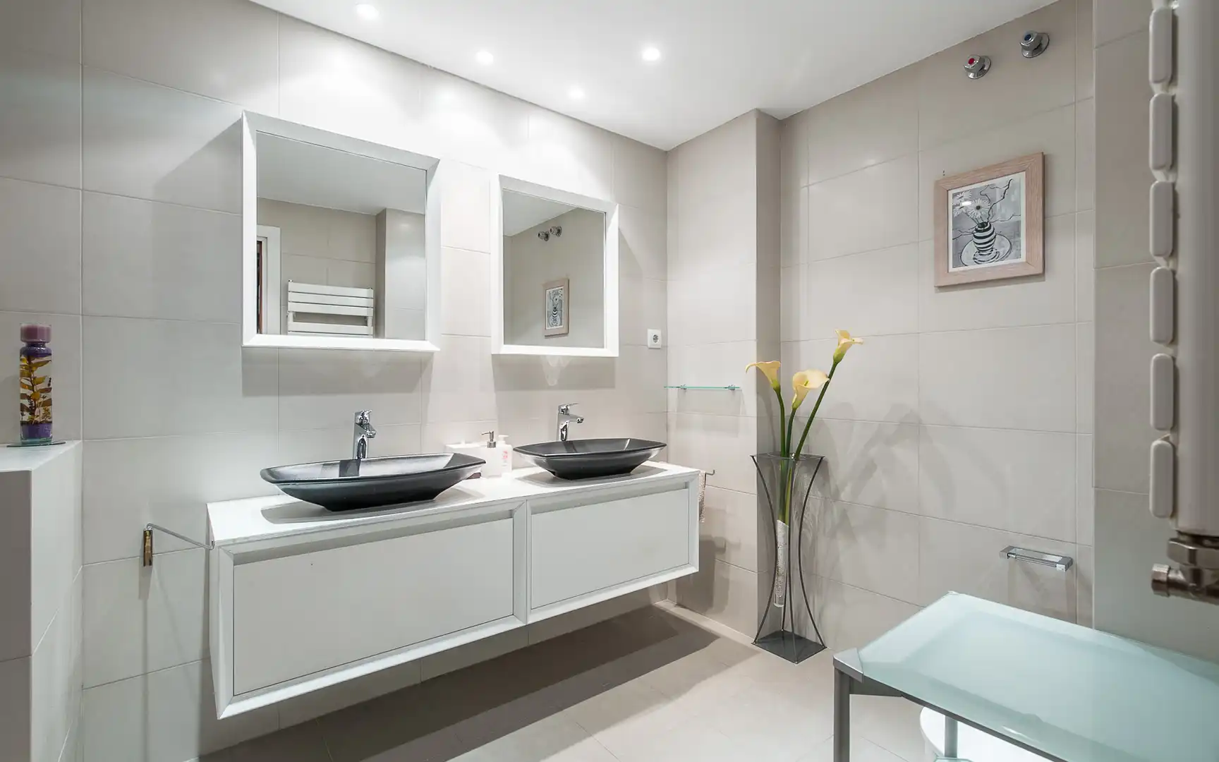 Bathroom of Flat for rent in Barcelona  with Air Conditioner, Heating and Terrace