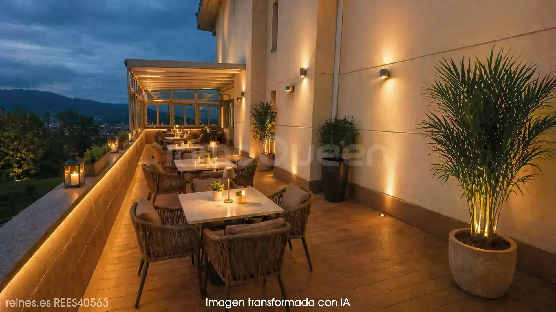 Terrasse von Gebäude zur Miete in Oviedo 