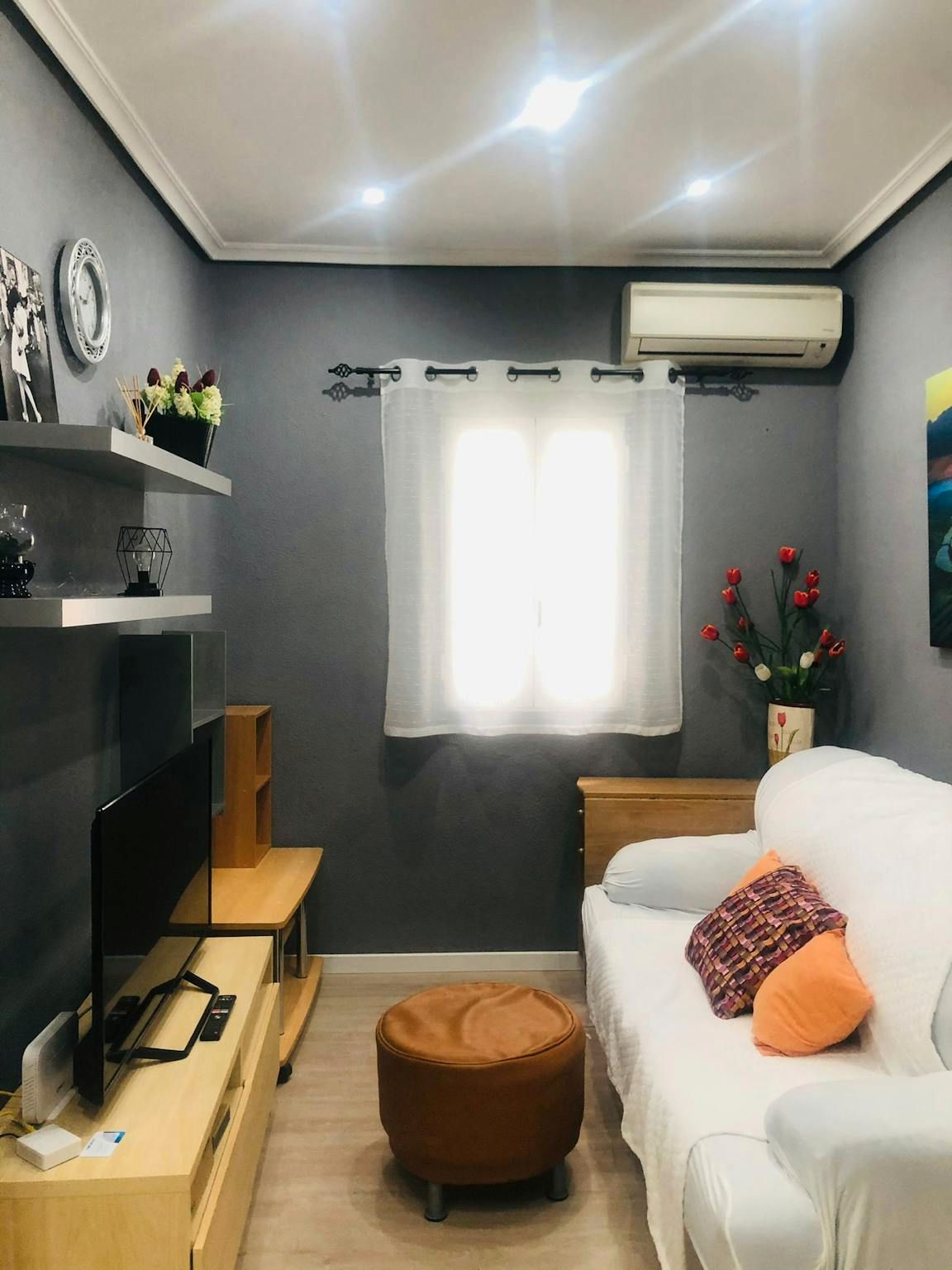 Bedroom of Flat to rent in  Madrid Capital  with Air Conditioner, Heating and Furnished