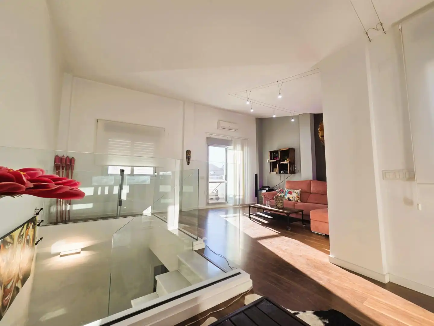 Sala d'estar de Casa o xalet de lloguer en Sueca amb Aire condicionat, Terrassa i Moblat
