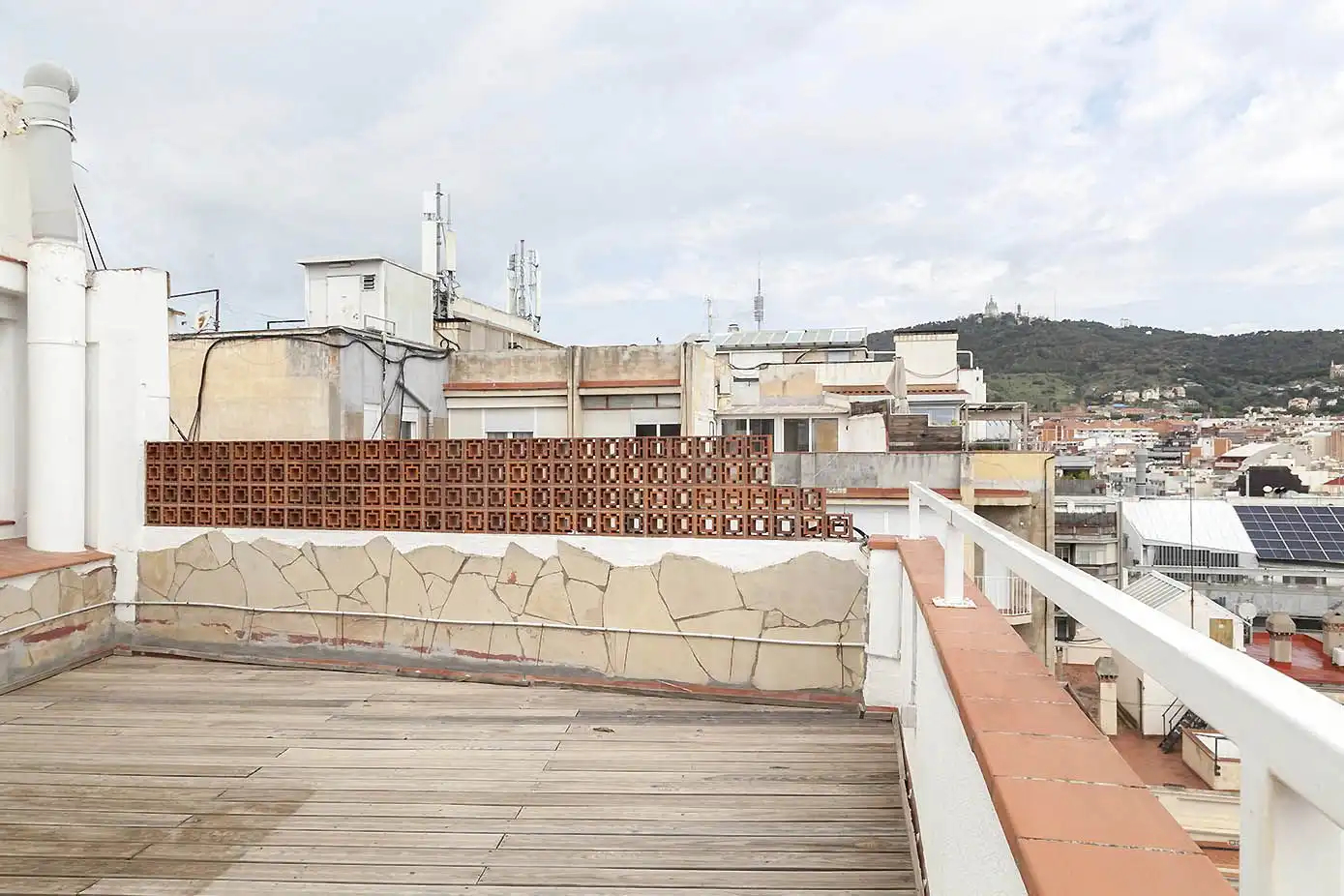 Terrasse von Wohnung zur Miete in Sarrià - Sant Gervasi