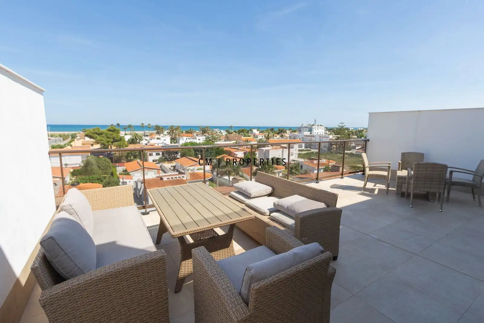 Terraza de Ático de alquiler en Sagunto / Sagunt con Aire acondicionado, Calefacción y Parquet