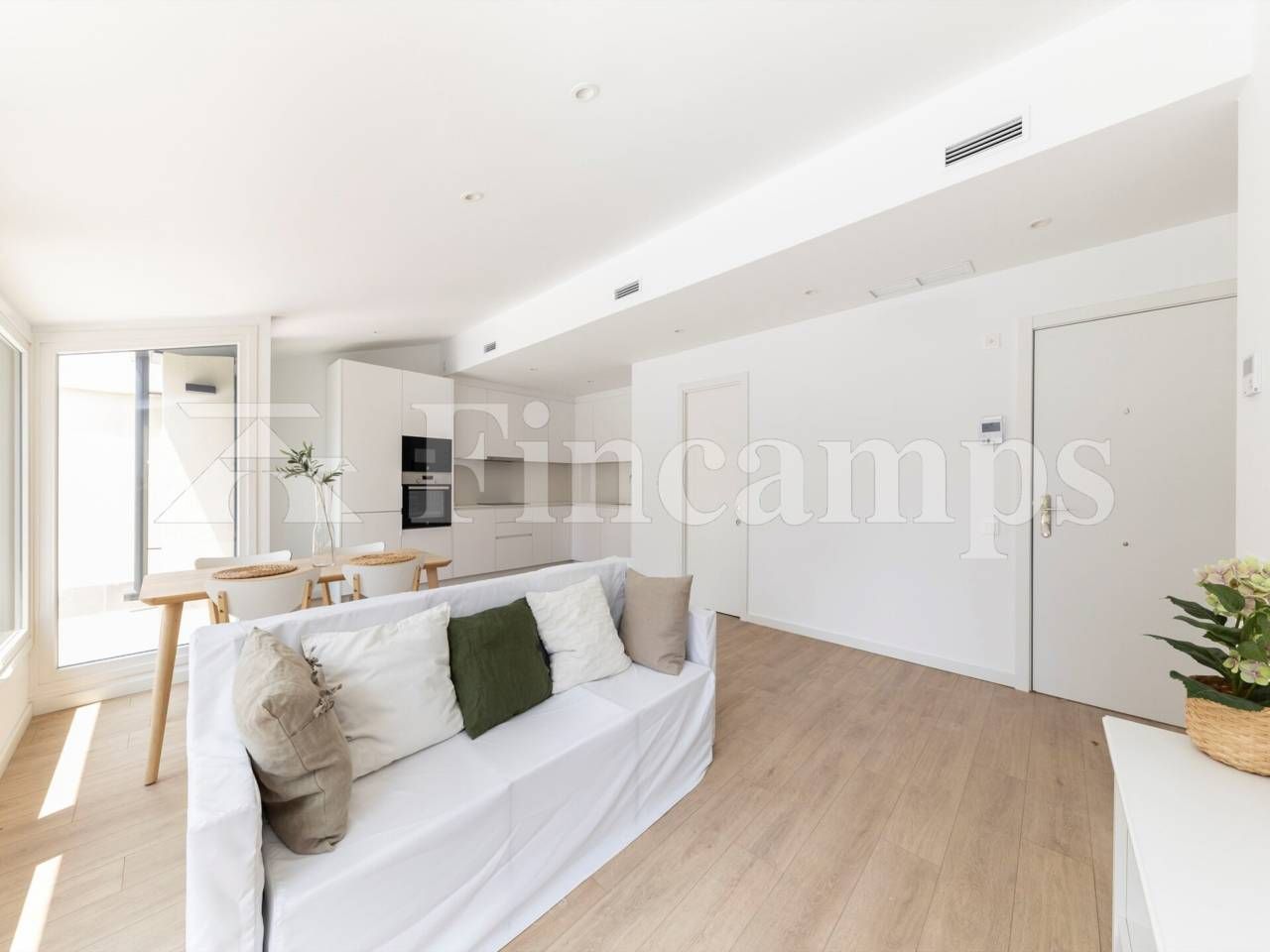 Sala d'estar de Àtic en venda en Sabadell amb Aire condicionat, Parquet i Terrassa