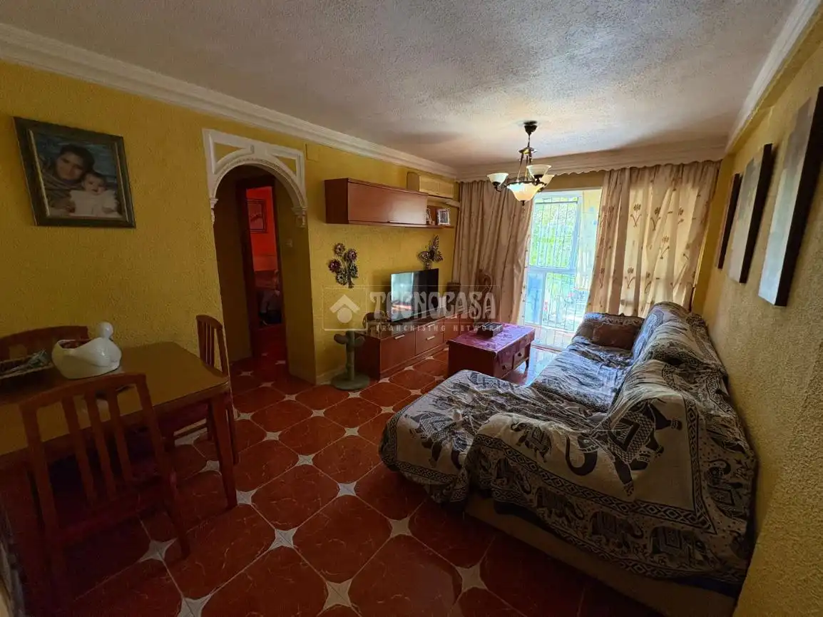 Sala de estar de Piso en venta en Málaga con Aire acondicionado y Terraza
