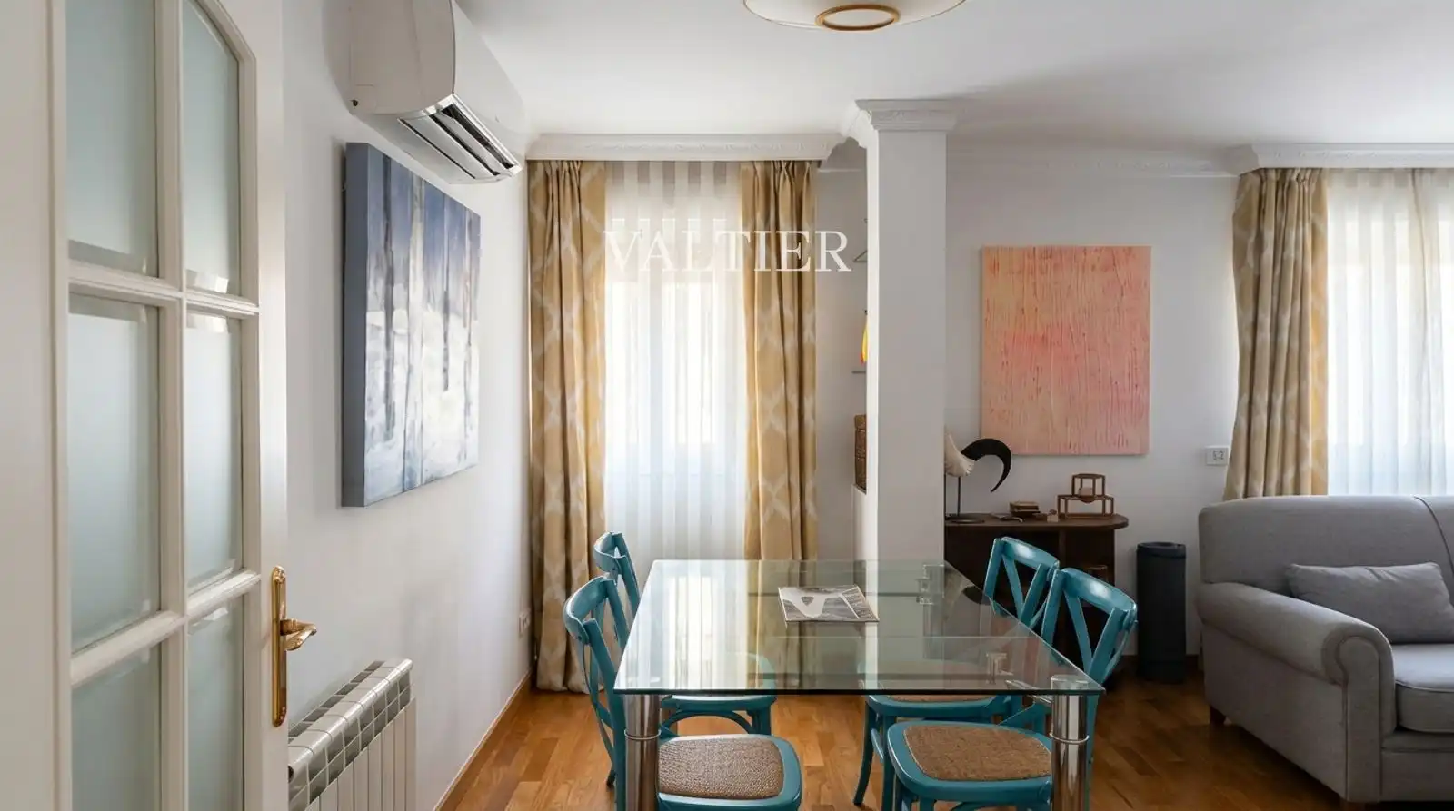 Esszimmer von Wohnung zur Miete in Madrid mit Klimaanlage
