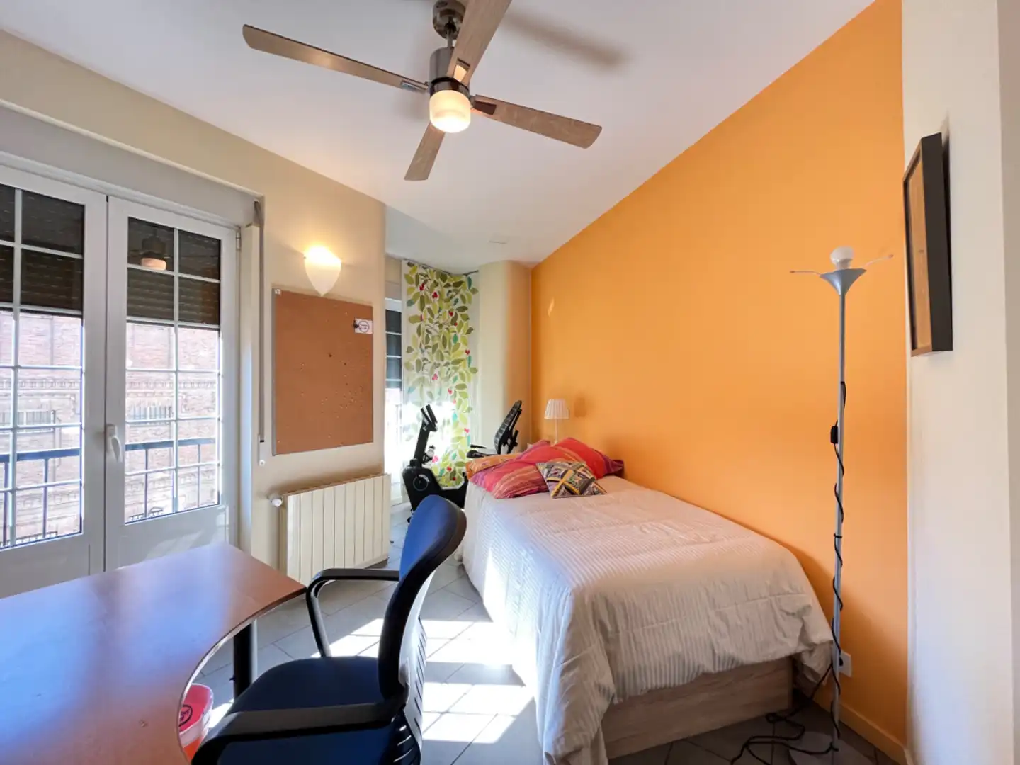 Schlafzimmer von Wohnung zum Verkauf in Madrid mit Terrasse, Möbliert und Ofen