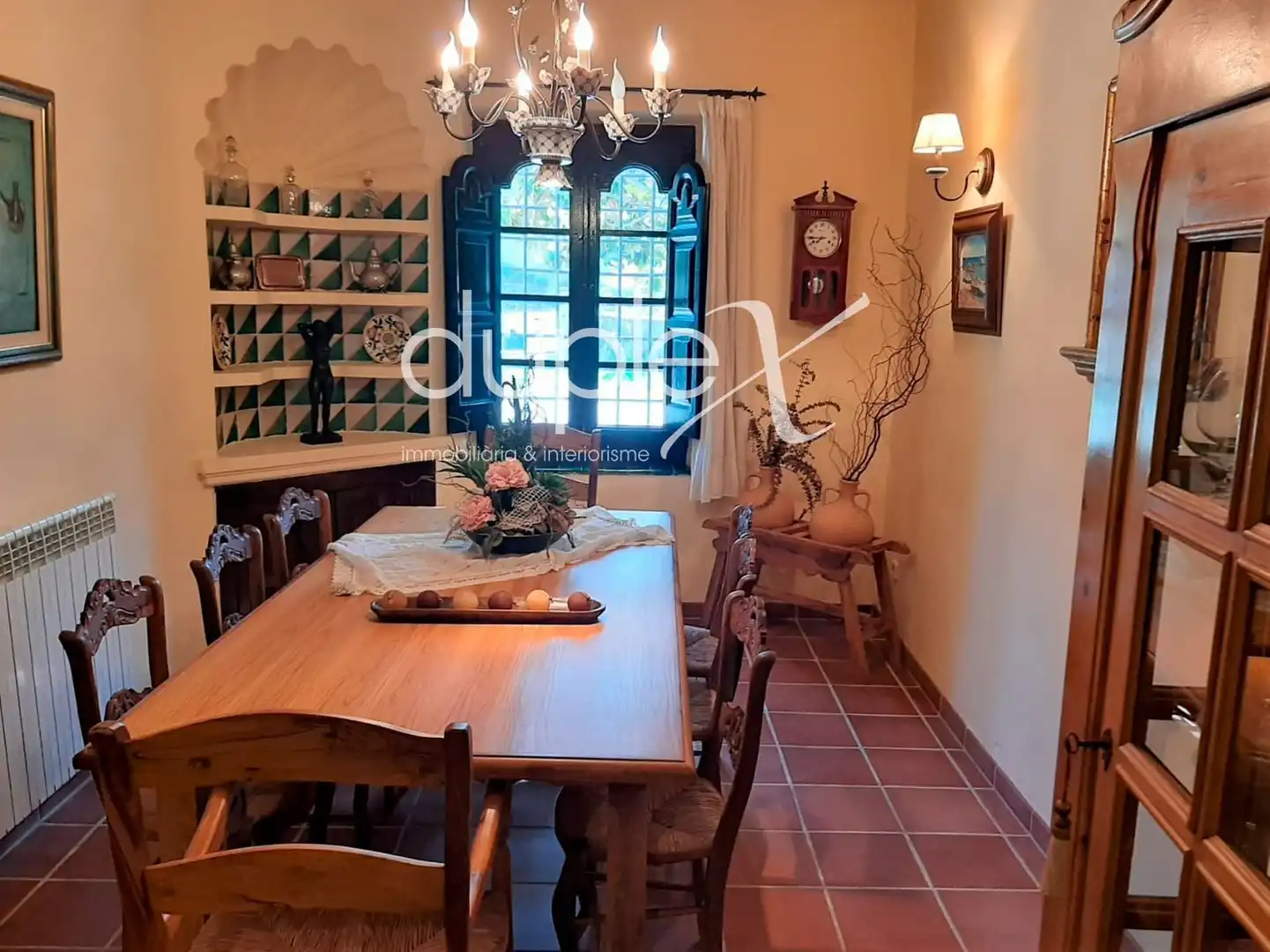 Comedor de Finca rústica en venta en Òrrius con Aire acondicionado, Jardín privado y Terraza