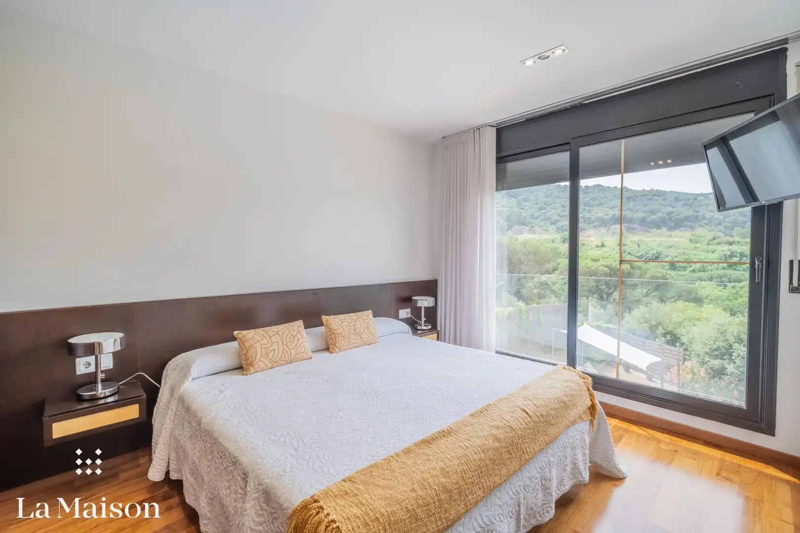 Dormitori de Casa o xalet en venda en Vilanova del Vallès amb Parquet, Terrassa i Piscina