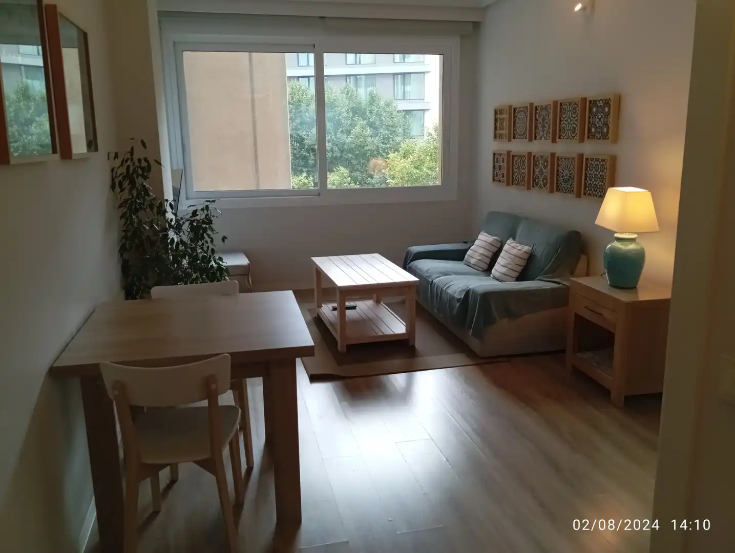 Living room of Flat for rent in Madrid  with Air Conditioner, Heating and Furnished