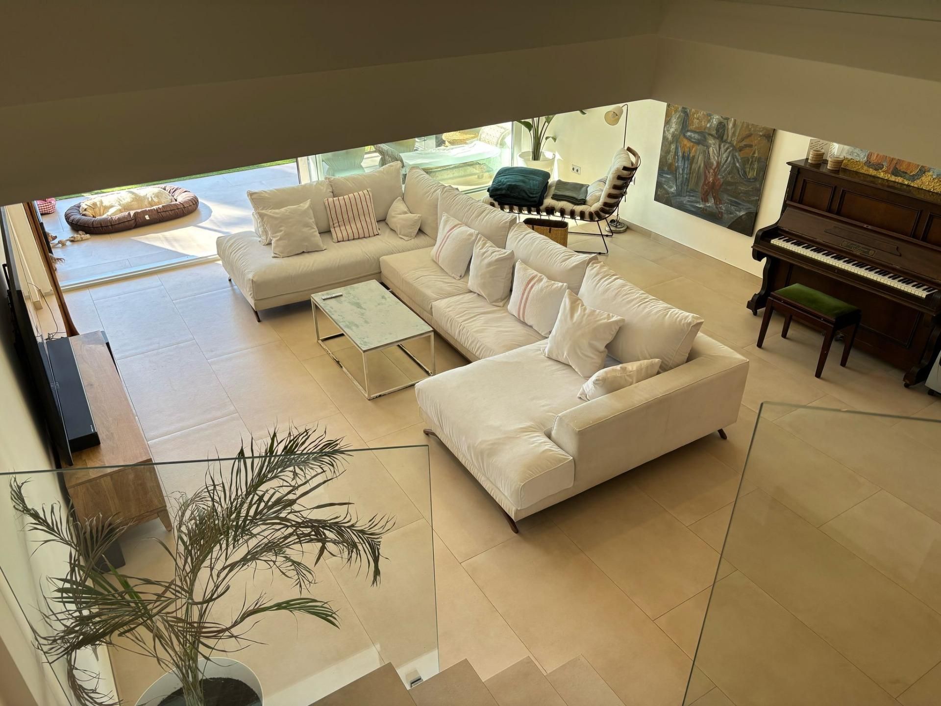 Living room of Single-family semi-detached for sale in Alicante / Alacant  with Air Conditioner, Terrace and Storage room