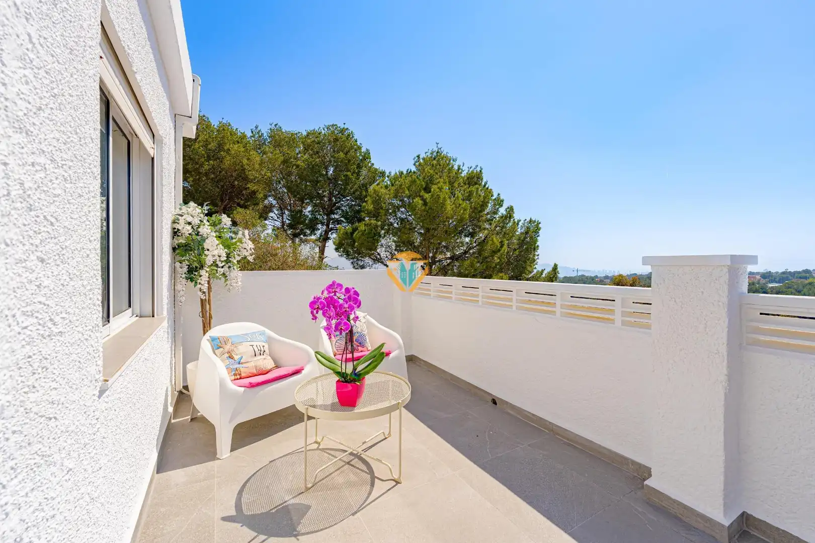 Terraza de Casa o chalet en venta en La Nucia con Aire acondicionado, Jardín privado y Terraza