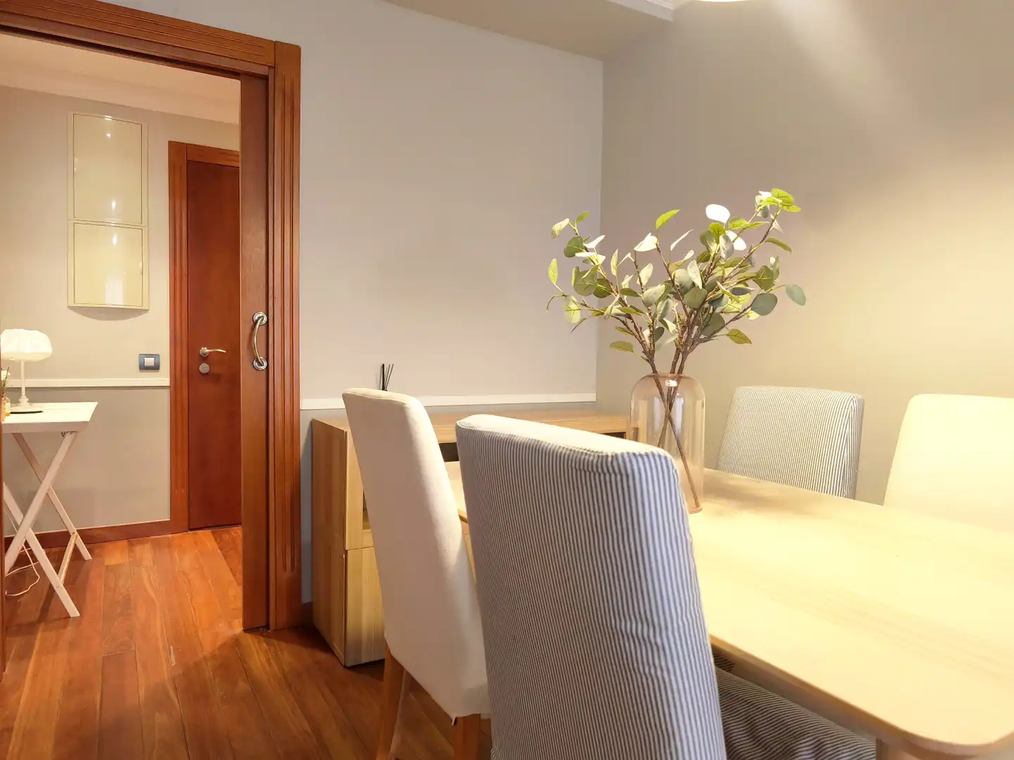 Dining room of Flat for rent in  Logroño  with Heating, Parquet flooring and Storage room