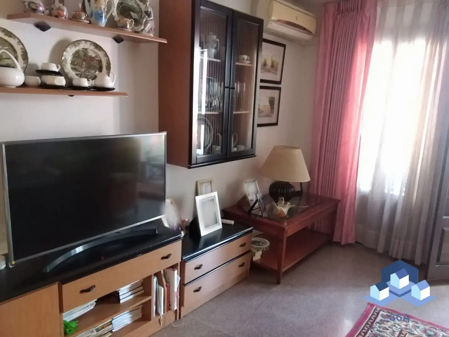 Living room of Flat for sale in Lorca  with Air Conditioner and Furnished