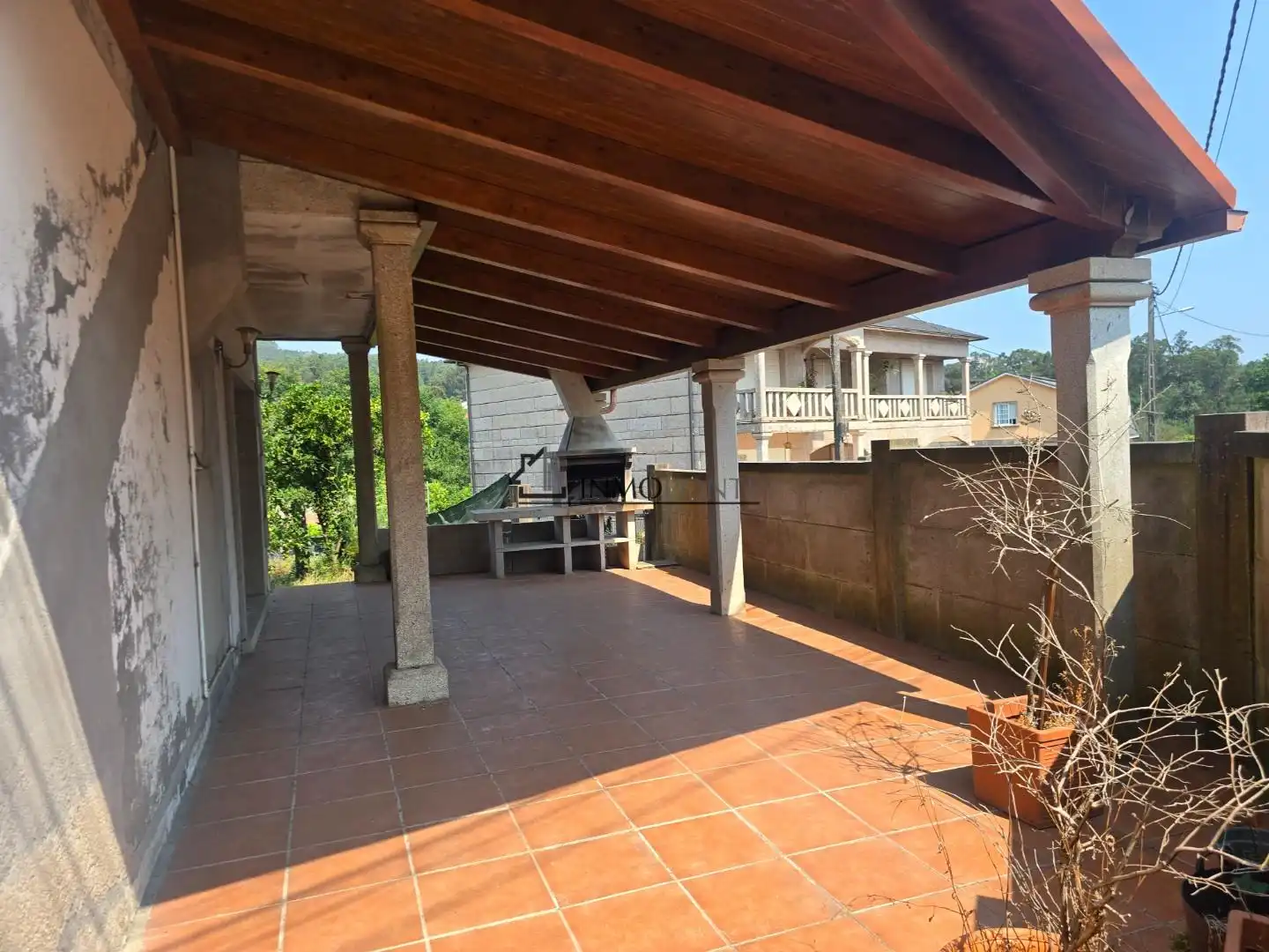 Terrassa de Casa o xalet en venda en Pontevedra Capital  amb Calefacció, Jardí privat i Terrassa