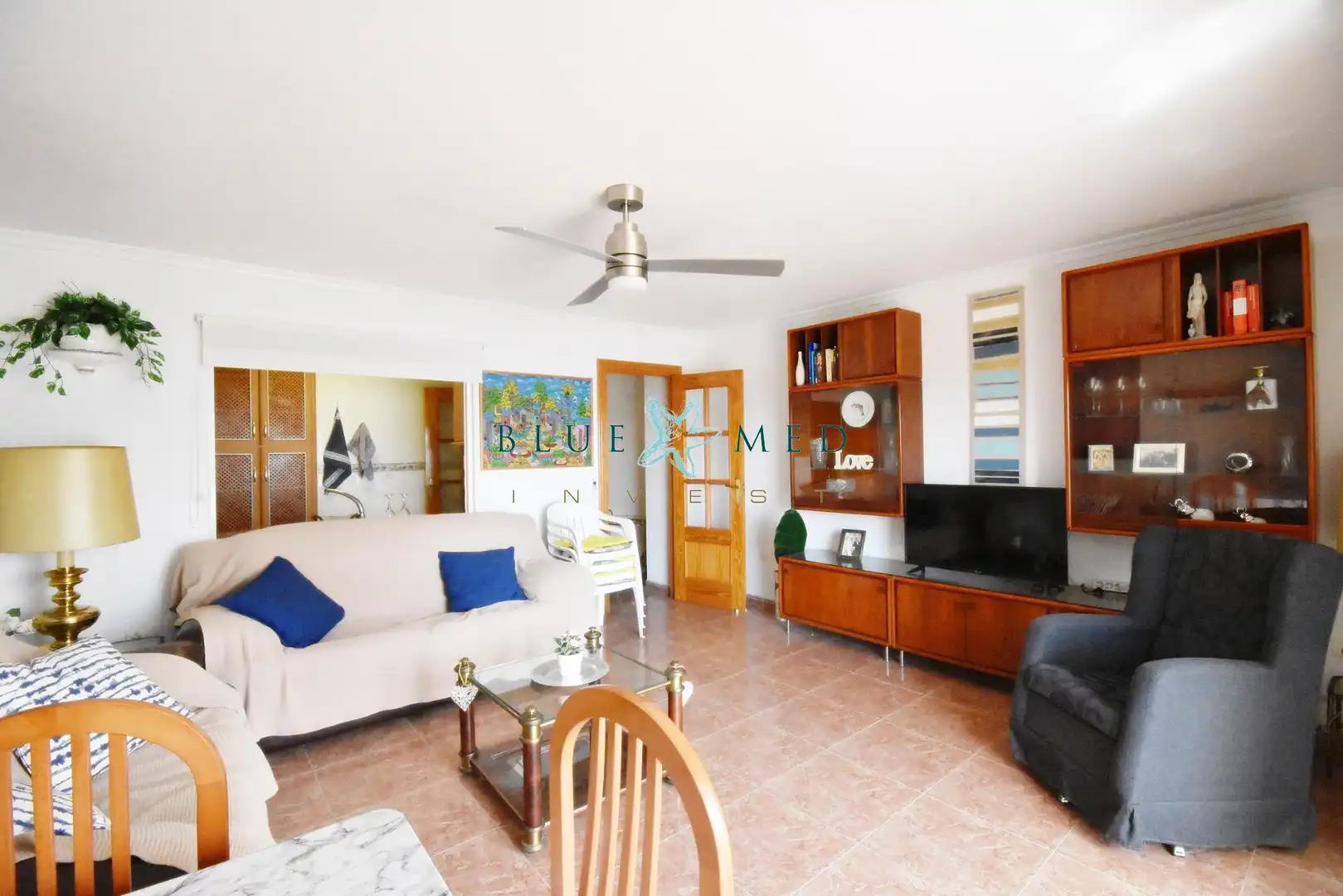Sala de estar de Piso en venta en Mazarrón con Terraza y Amueblado