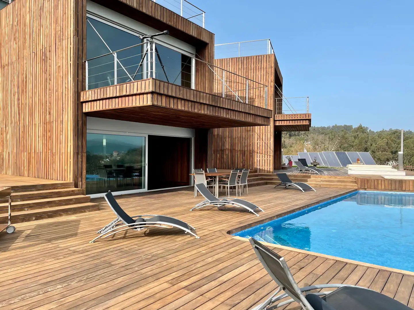 Terrace of Houses for rent in Vilaboa  with Private garden, Parquet flooring and Terrace