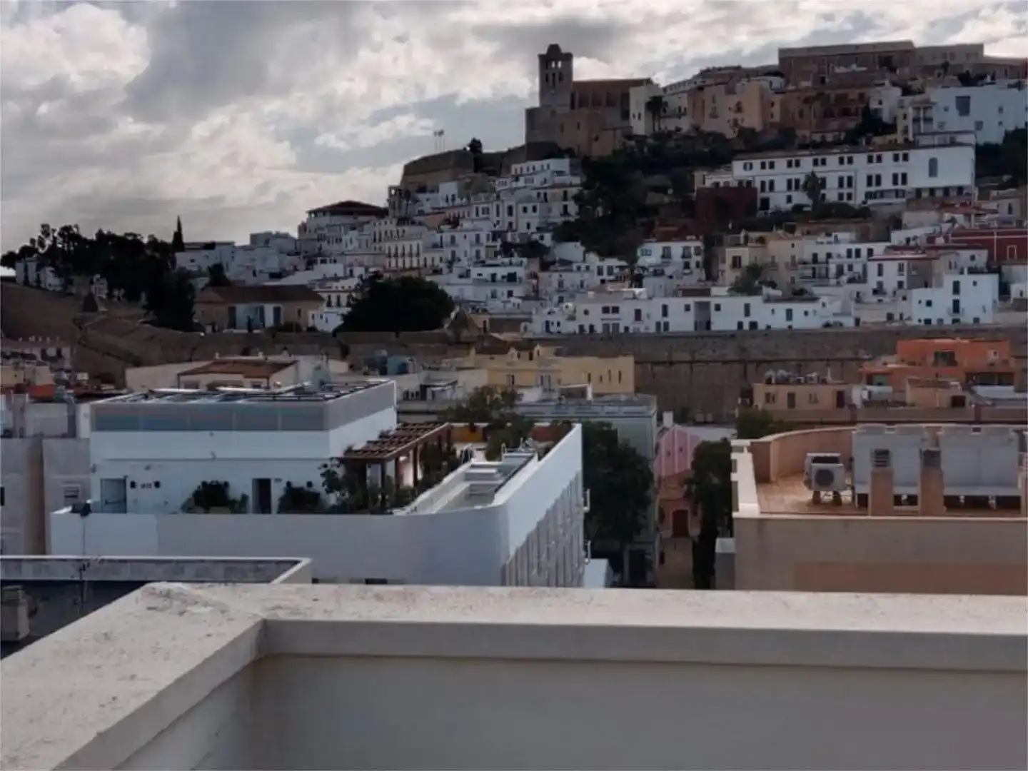 Exterior view of Flat for sale in Eivissa  with Air Conditioner, Parquet flooring and Storage room