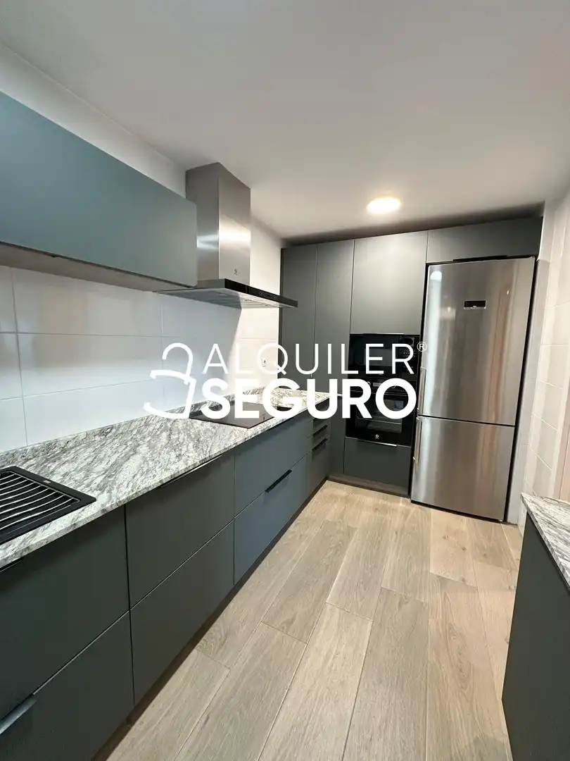 Kitchen of Flat for rent in Madrid  with Air Conditioner, Heating and Storage room