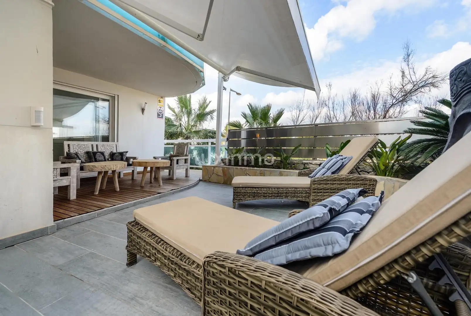 Terrasse von Erdgeschoss zum Verkauf in Eivissa mit Klimaanlage, Privatgarten und Terrasse