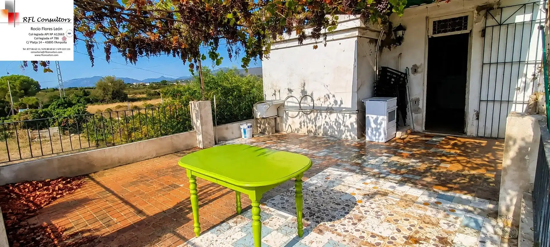 Terraza de Finca rústica en venta en Cabanes con Jardín privado y Terraza