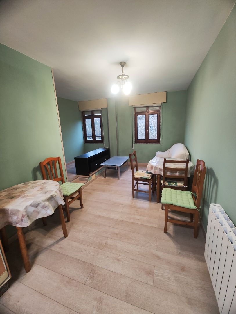 Living room of Apartment to rent in Santiago de Compostela   with Heating, Parquet flooring and Furnished