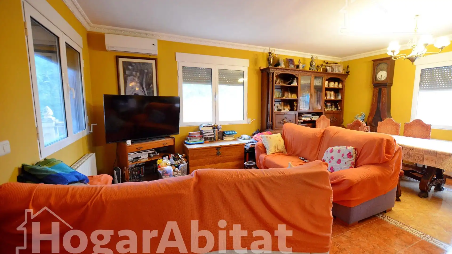 Sala de estar de Casa o chalet en venta en Alicante / Alacant con Aire acondicionado, Jardín privado y Terraza