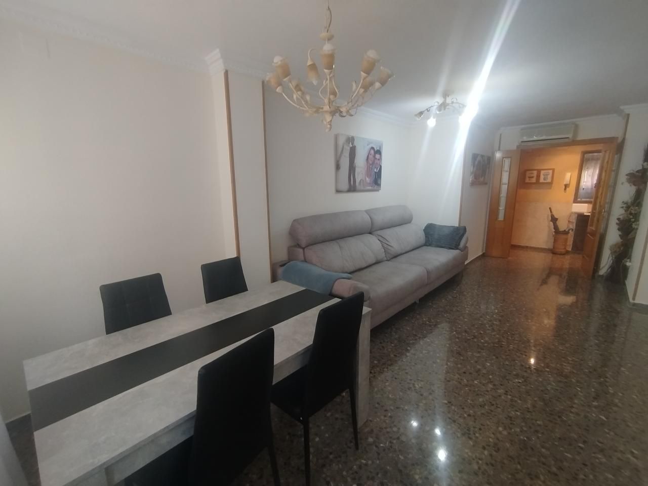 Sala de estar de Piso en venta en Burriana / Borriana con Aire acondicionado, Terraza y Amueblado