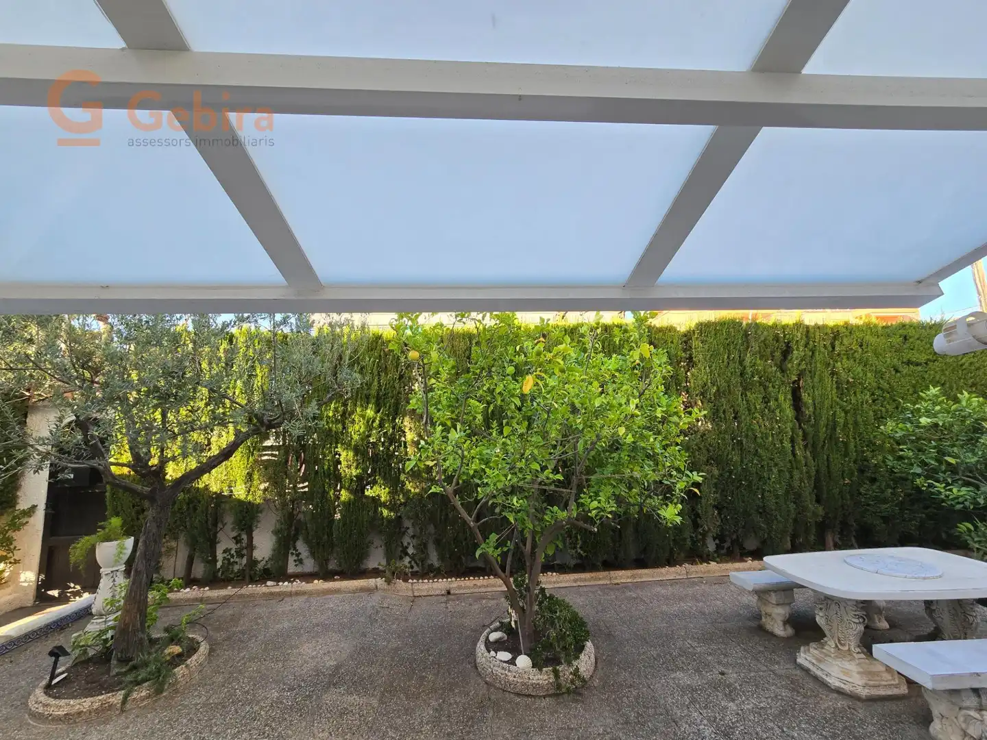 Terraza de Casa adosada en venta en Cunit con Aire acondicionado, Calefacción y Jardín privado