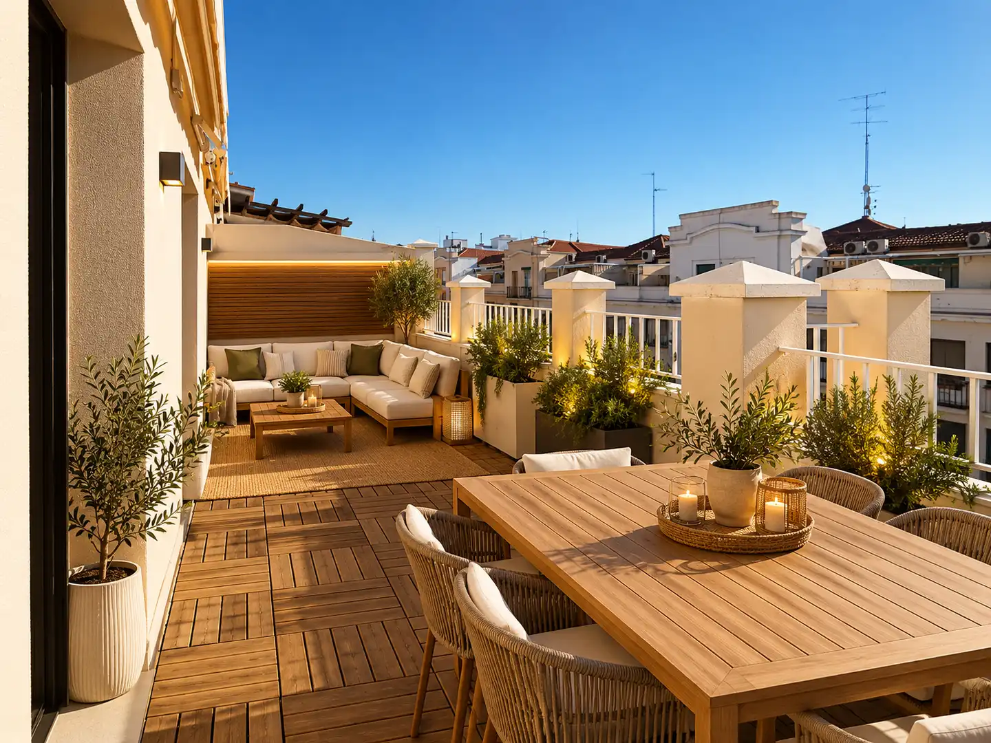 Terraza de Ático de alquiler en Madrid con Aire acondicionado, Terraza y Trastero
