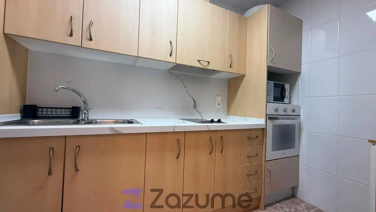 Cuina de Pis de lloguer en Murcia amb Aire condicionat, Calefacció i Terrassa