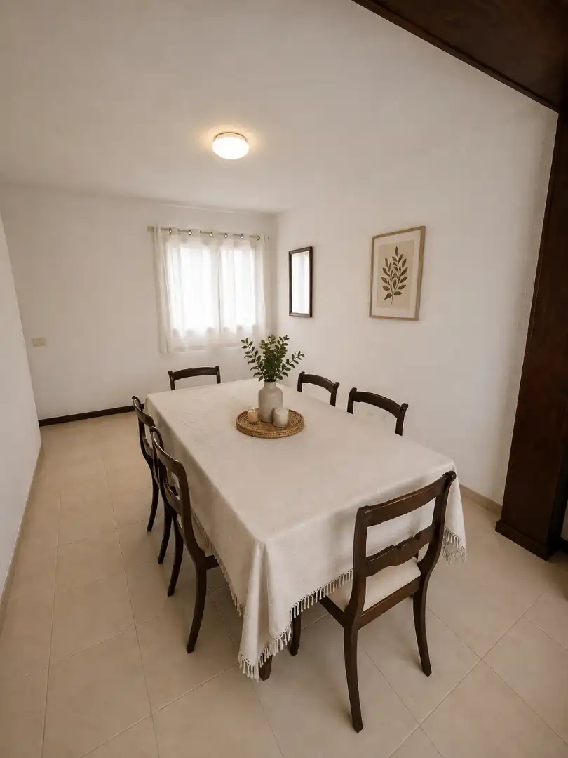 Comedor de Casa o chalet de alquiler en Puerto de la Cruz con Jardín privado, Terraza y Amueblado