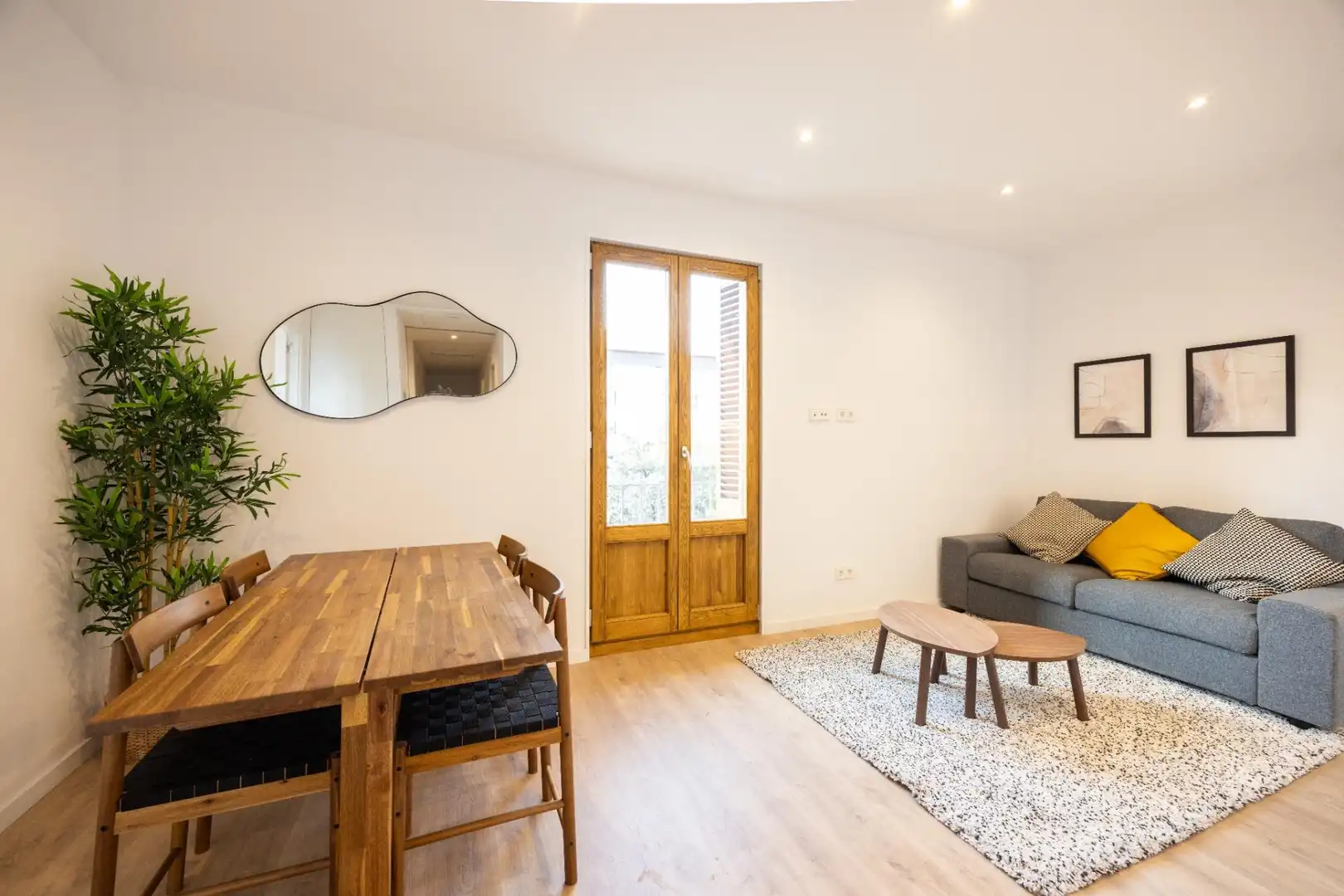 Sala d'estar de Pis de lloguer en Barcelona amb Aire condicionat, Calefacció i Parquet
