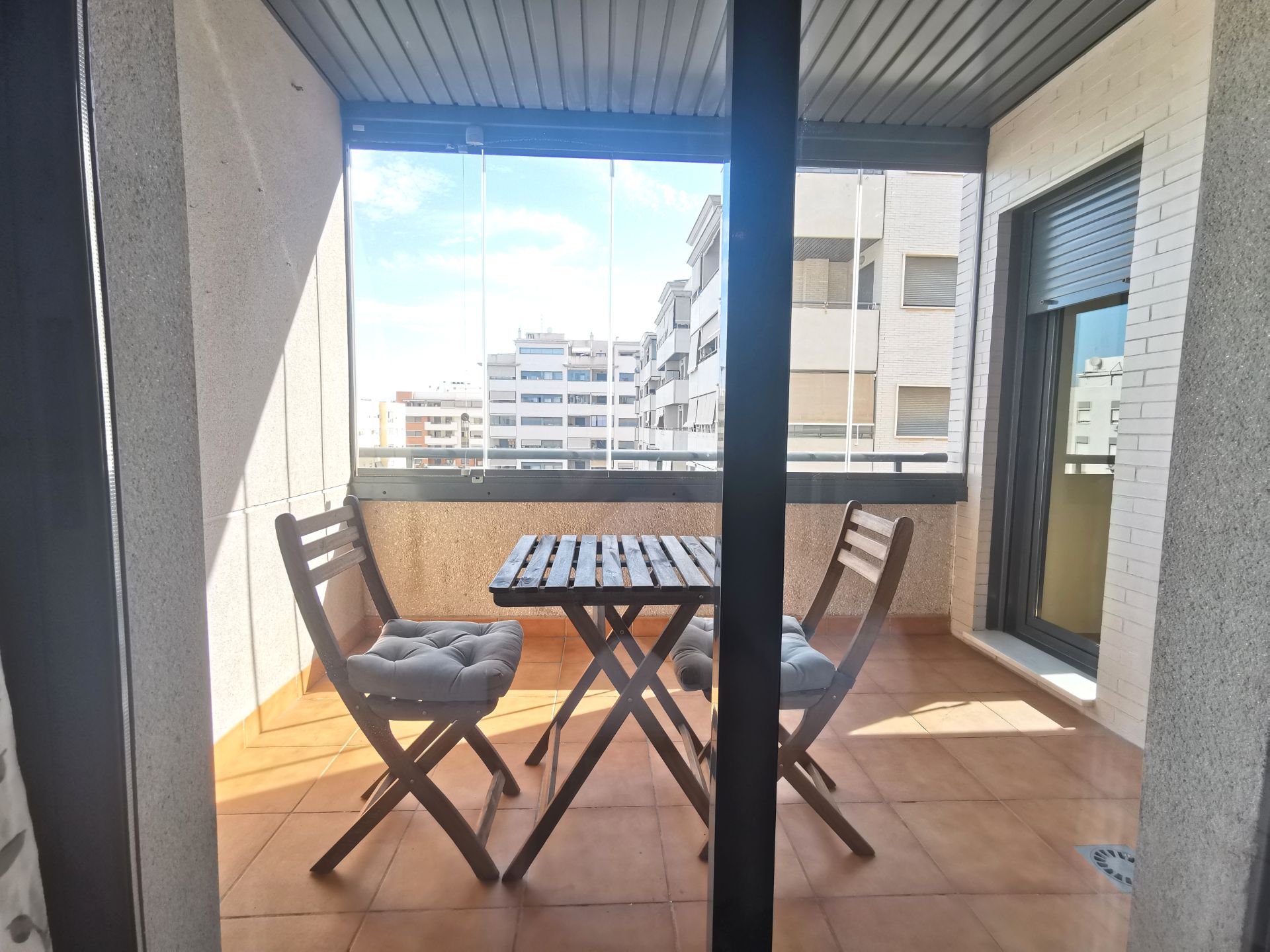 Balcony of Flat to rent in Málaga Capital  with Air Conditioner, Heating and Parquet flooring