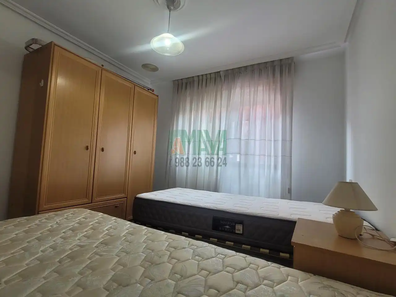 Schlafzimmer von Wohnung zur Miete in Ourense Capital  mit Heizung, Möbliert und Balkon