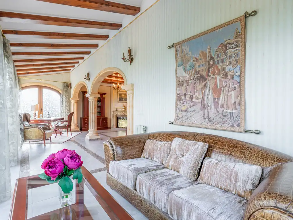 Living room of Houses for sale in Jávea / Xàbia  with Private garden, Terrace and Swimming Pool