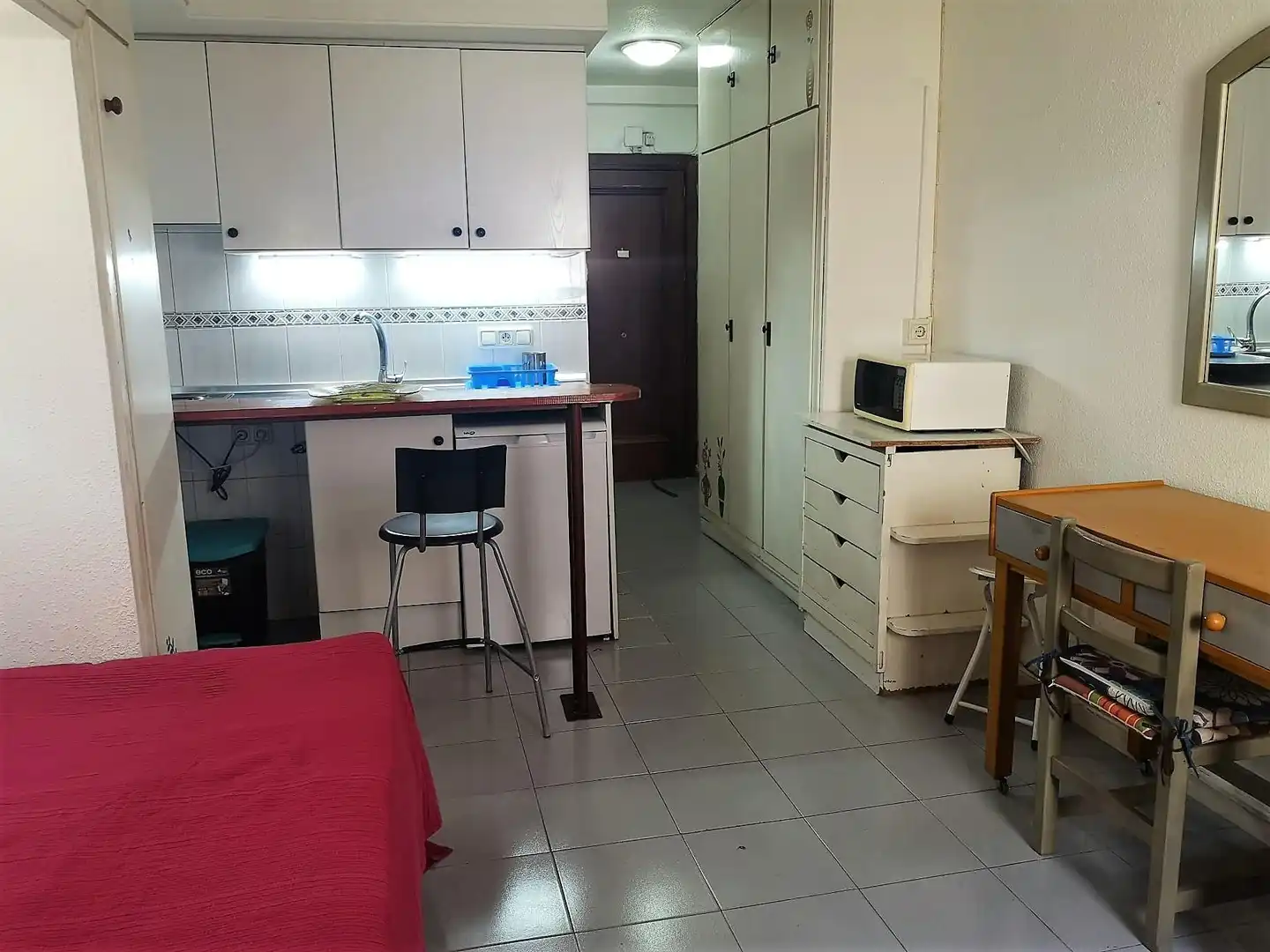 Kitchen of Study for rent in Granada  with Furnished