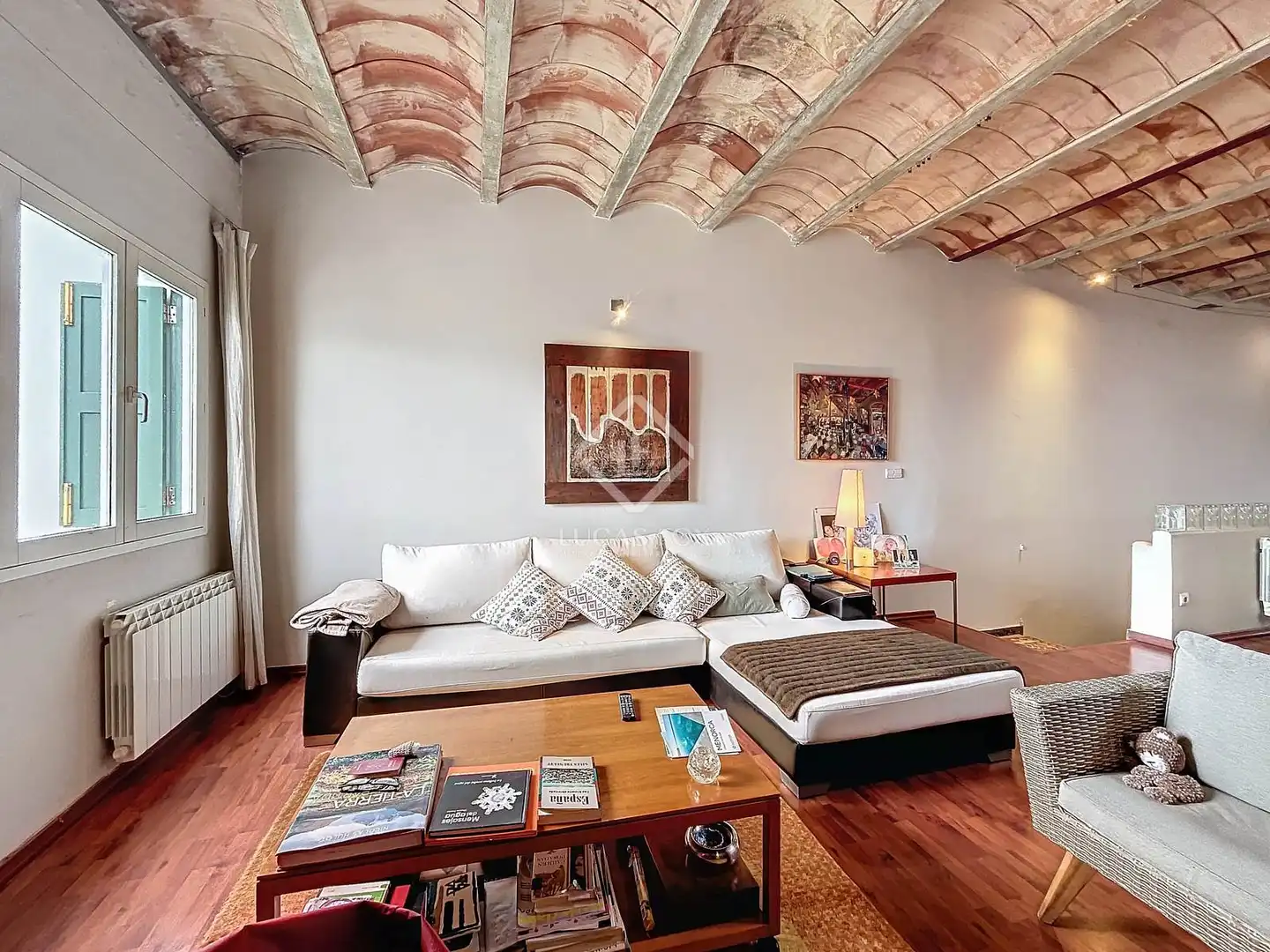 Sala d'estar de Àtic en venda en Maó - Mahón amb Calefacció, Terrassa i Moblat